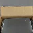 Home Zone Living 8 Gallon Slim Kitchen Trash Can with Soft Close Lid, Step Pedal, Bag Tuck Band, and Removable Liner, Stainless Steel, Silver