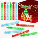 Bulk Winter Party Favors Toys Gifts for Kids 64 Pack,Holiday Mini Bubble Wands Non Candy Treats Trinkets Goodie Bag Stocking Stuffers Fillers for Toddlers,Christmas Classroom Prizes Games for Students