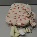 Corduroy Lunch Box Lunch Bag for Women Men, Cute Strawberry Small Insulated Reusable Work Leakproof Simple Lunch Boxes Tote Bag Adults Cooler Bag