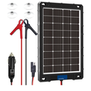20W 12V Solar Panel Kit with Upgraded Controller for Car, RV, Motorcycle, and Marine Applications