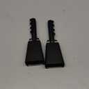 9" Metal Cowbells with Handle - (2 Pack) Cow Bells Loud Cheering Noise Makers for Sporting Events, Football Games, School Spirit, Rallies & Celebrations - Black Steel Percussion Music