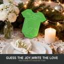 2 x C2U Baby Shower Advice & Prediction Cards - 36 Count Double Sided Wishes Game Cards For Girl or Boy- Baby Shower Decoration Fun Baby Time Prediction Activity and Keepsake For New Parents (Green)