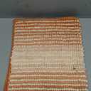 BSICPRO Bathroom Rugs, Bath Mat Rug for Bathroom Non Slip 17 x 24 Inches Water Absorbent Chenille Floor Mats Machine Washable (Pumpkin Orange)