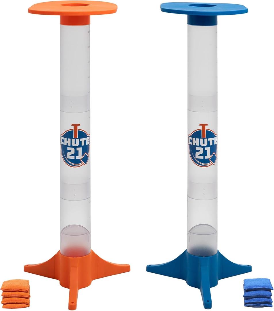 Chute 21 Toss Game  Outdoor and Indoor Bean Bag Toss Game for Backyard, Tailgating, College Parties, Family Fun Backyard Game for Adults and Teens  Portable Game Set, Easy Setup, Travel Bag Included