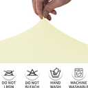 CWK 8FT Waterproof Stretch Spandex Table Cover for Rectangular Tables - Elastic Fitted Tablecloth for Folding Tables,Wrinkle Resistant Table Cloth for Parties, Weddings, Banquets & Events (Beige)