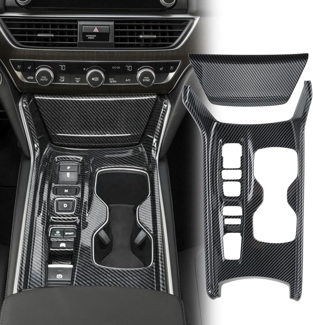 Gear Shift Panel Cover Trim for Honda Accord Hybrid 2018 2019 2020 2021 2022(Not Fit Gas)