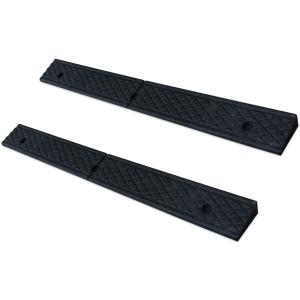 Curb Ramp 1.2" Rise Rubber Curb Ramps for Driveway Curb Ramps for Sidewalks Car Ramps Door Threshold Ramp Shed Ramps for Riding Mower 7000 LB Capacity