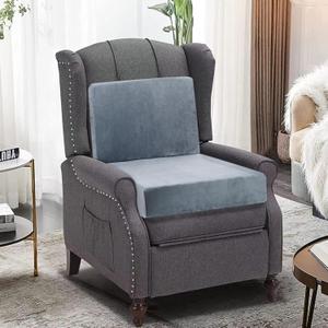 20x20x4 Inch Recliner Cushions for Elderly, Gray Extra Large Seat Cushion, Non-Slip Recliner Cushion with Back Support Cushions, Thick and Supportive Back Lumbar Support, Gray