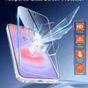 FNTCASE for Samsung Galaxy A37-5G Case: Clear A36 Phone Cases with Screen Protector Compatible with Magsafe Slim Anti Yellowing Rugged Shockproof Protective Transparent Cell Cover (Clear)