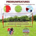 Storgem Soccer Goal, Soccer Net, Soccer Goals for Backyard, with Bow Frame, Collapsible Metal Base and 15 Training Cones (8x6x3Ft)