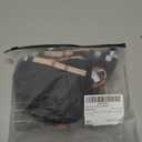 SOLY HUX 3 Piece Swimsuit for Women Checked Pattern Triangle Thong Swimwear Bathing Suit (Black, S)