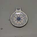 Bico Blue Talavera Spoon Rest for Stove Top, Ceramic Spoon Holder for Kitchen Counter, Easy to Clean Coffee Spoon Rest Dishwasher Safe, Kitchen Cooking Utensil Rest for Ladles Spatula