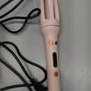 Automatic Curling IronFour Temperature Levels can be SelectedRotating Curling IronDiameter 28mm Anti-Tangle Rotating Curling Wand for Hair Styling,Pink