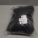 Tansozer Womens Sherpa Lined Crewneck Sweatshirt Warm Fleece Pullover Long Sleeve Winter Thermal Sweat Shirt (Medium, Black)