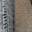 Rugshop Geometric Boho Area Rug – Gray Tribal Pattern, Perfect for Living Room, Dining Room, Bedroom, 5' x 7'