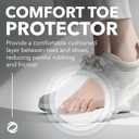 Small Toe Protectors Soft Gel Silicone Toe Caps for Pain Relief, Corns, Ingrown Toenails 6-Pack Bandages for Men & Women