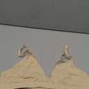 Vertvie Womens Wireless Triangle Bralette Plunge Unlined Seamless Bras No Underwire Sexy Comfortable Unpadded Everyday Bra (Small, Vanilla White)