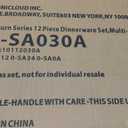 Famiware Saturn Dinnerware Sets, Plates and Bowls Sets for 4, 12 Pieces Stoneware Dish Set - Chip and Scratch Resistant, Microwave and Dishwasher Safe Tableware Set, Multi-color with Rim