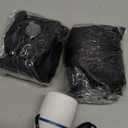 Vacuum Bag for Travel, Professional IPX8 Waterproof Reusable Vacuum Compression Bags for Travel Suitcases, Durable Space Saver Bag(2 PACK,With Pump) (Black)