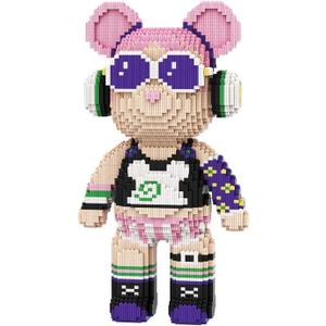 DAHONPA Rock Girl Bear Micro Building Blocks Set (7220 Pieces) Gift for Adults and Kids