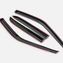 Rain Guards Window Visors Fit 02-06 Honda CRV CR-V,4PCS Black JDM Mugen-Style Vent Deflector-2002 2003 2004 2005 2006