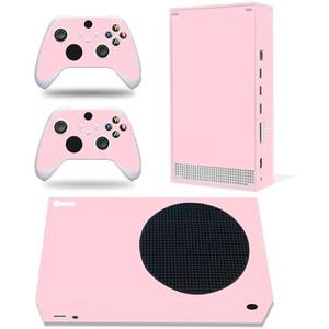 Skin Sticker for Xbox Series S, Full Protective Vinyl Decal Cover Wrap for Console and Wireless Controller (Pink)