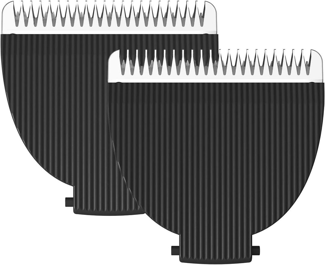 MANSPOT Black Replaceable Blade (2Pcs) Mens Manscape Trimmer, Ceramic Blade Ball Trimmer/Shaver for Men Replacement Head