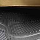 FH Group Automotive Floor Mats Solid ClimaProof for all weather protection Universal Fit Trimmable Heavy Duty fits most Cars, SUVs, and Trucks, 3pc Full Set Black