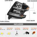 Huray HID Headlight Assembly Fit for Chevy Tahoe/Suburban 2015-2020 LH