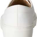 Amazon Essentials Womens Comfortable Lace Up Sneakers (10.5, White)