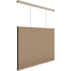 Top Down Bottom Up Shades,Blackout Cellular Shades Cordless,Top Down Bottom Up Cellular Shades,Honeycomb Blinds for Windows,Cellular Blinds Cordless,31Wide*72High,Light Brown