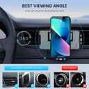 Car Vent Phone Mount for Car [Military-Grade Hook Clip] Phone Stand for Car [Thick Cases Friendly] Air Vent Clip Cell Phone Holder for Smartphone, iPhone, Automobile Cradles Universal