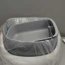 Open-Top Self Cleaning Litter Box, Automatic Litter Box with Dual Safety Sensors, Anti-Pinch Protection, Large Capacity, APP Control, White-Grey