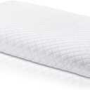 Ultra Thin Pillow for Sleeping, 3" Inches, Slim Pillow for Stomach Sleeper with Knitted Fabric Cove, High-Density Firm Flat Pillow | Memory Foam Stomach Sleeper Pillows (3 Inch Normal)