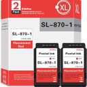 SL-870-1 XXL Red Ink Cartridge High Capacity Compatible for SL870-1 Fluorescent Red Ink Cartridges Replacement for The PB New SendPro Mailstation Postage Meter (CSD1) 2-Pack XXL (16ml)