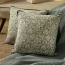 Decorative Throw Pillow Covers, Set of 2 (Paleblue, 18" x 18" (Pack of 2))