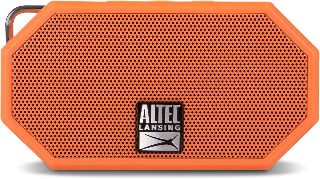 Altec Lansing Mini H2O - Waterproof Bluetooth Speaker, IP67 Certified & Floats in Water, Compact & Portable Speaker for Hiking, Camping, Pool, and Beach,Orange Altec Lansing Mini H2O - Waterproof Bluetooth Speaker, IP67 Certified & Floats in Water, Compact & Portable Speaker for Hiking, Camping, Pool, and Beach,Orange