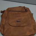 WYFJNX PU Leather Backpack Purse for Women Fashion Multipurpose Design Handbag Ladies Shoulder Bags Travel Backpack Brown (12" L x 11" H)