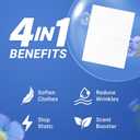 Soulink Fabric Softener Sheets for Washing Machine, No Plastic Jug Soap Strips, Alternative to Fabric Softener Liquid and Pods, Fresh Linen Scent, Up to 240 Loads