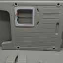 Rockever Insulated Outdoor Cat House, Waterproof Cat House for Outdoor Cats with Escape Door, Plastic Feral Cat House Outdoor Indoor, Spacious and Clean Easily (Grey,L)