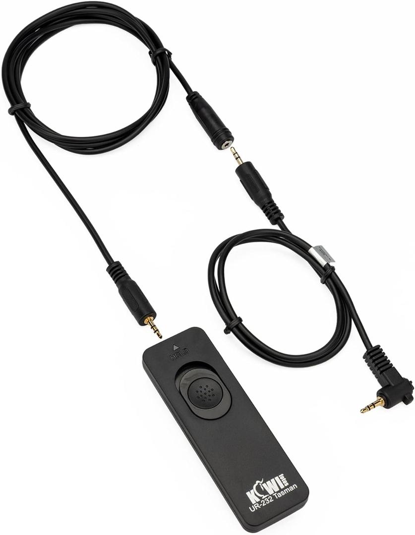Kiwifotos RS-60E3 Remote Switch Shutter Release Cord for Canon EOS Rebel T6 T7 T5 EOS R50V R R6 Mark II R6 R7 R8 R10 R100 RP T8i T7i T6s T6i T5i T4i SL3 SL2 90D 80D 70D 77D M5 M6 Mark II SX70 & More