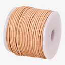 GENIQUE Real/Genuine Round Leather String Cord for Necklace, Bracelets, Jewelry, Kumihimo Braiding, DIY Projects (20 Metres) (1.5mm, Natural)