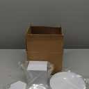 8PCS Geometric Cube Photo Props Set, Hard Foam Photography Background Props for Goods, Crafts, Lipstick, Jewelry, Cosmetics, Makeup Tools, Food (White)