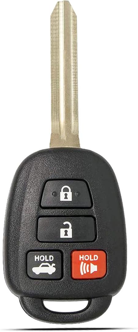 Key Fob Keyless Entry Fits for Toyota Corolla Camry Tacoma 2014 2015 2016 2017 2018 2019 Remote Control Head Key Replacement HYQ12BDM, HYQ12BEL 89070-02880 with H Chip