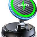 ANDERY Only for iPhone Magsafe Car Mount Charger [15W Wireless Faster Charging, 78+LBS Strongest Suction, 2400gf Strongest Magnetic] 360 Adjustable Car Phone Holder, Phone Holders for Your Car