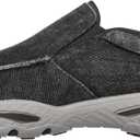 Skechers Men's Creston-MOSECO Moccasin, Charcoal, 7.5 Wide US