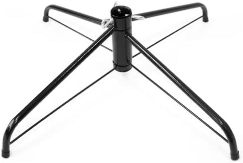 16.9 inch Christmas Tree Stand for Artificial Trees, Folding Christmas Tree Base for 3 Ft to 6 Ft Artificial Trees, Fits 0.5-1.25 Inch Tree Pole (Green)