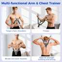 DERACY Chest Workout Equipment, Adjustable Forearm Strengthener, Carbon Steel Twister Arm Trainer, Upper Body Strength Trainer for Home Gym