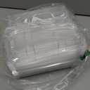 50 Pcs Transparent Cake Swiss Roll Container Food Container for Baking Plastic Containers with Lids 8.66 x 3.35 x 1.97 Clear Cake Containers Disposable to Go Box for Restaurants Delivery Takeout