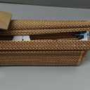 LazBlinds No Tools No Drill Cordless Bamboo Roman Shades, Light Filtering Window Treatment, Roll Up Bamboo Blinds for Windows 43'' W x 64'' H, Acorn